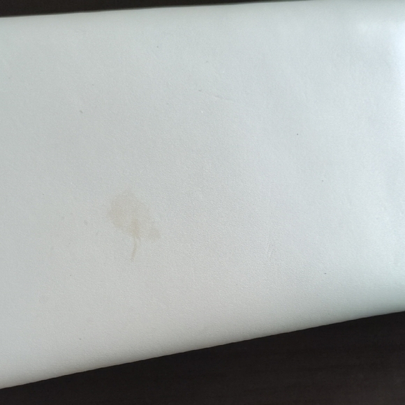 Cream Wallet with Textured Leather and Snap Closure - Picture 3 of 6